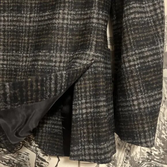Reiss Charcoal Check Blazer 38 Focus - Picture 8 of 9